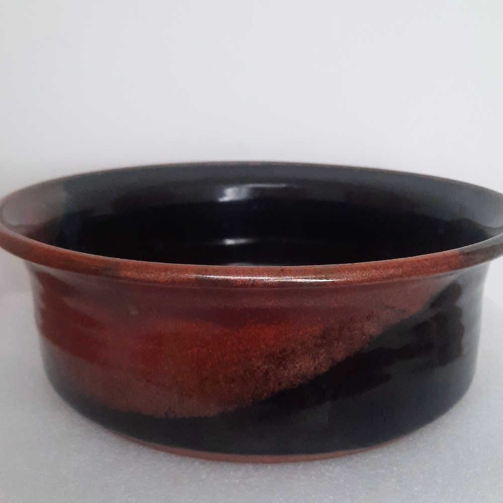 Hand Thrown Pottery Bowl 9 3/8"
